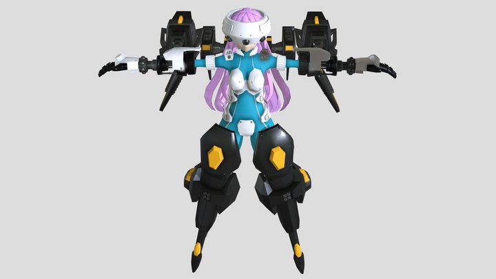 Hard Surface character 3D Model