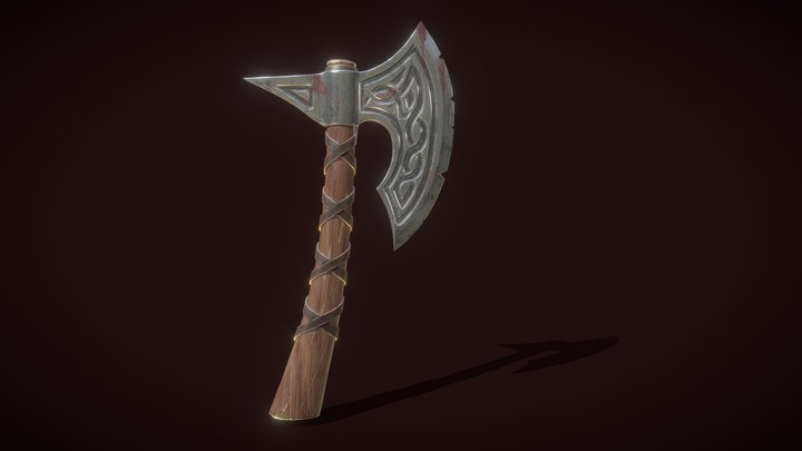 HACHA LOW POLY 3D Model
