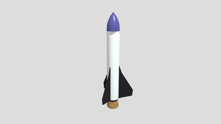 Toy Rocket 3D Model