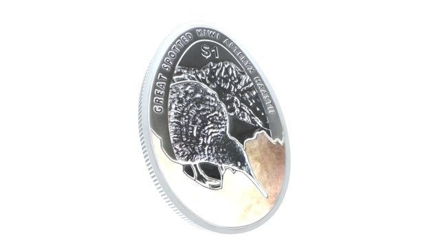 2016 Kiwi silver specimen coin 3D Model