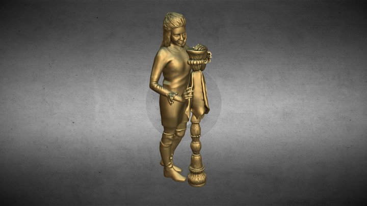 Pose_1V2 (unicolor) 3D Model