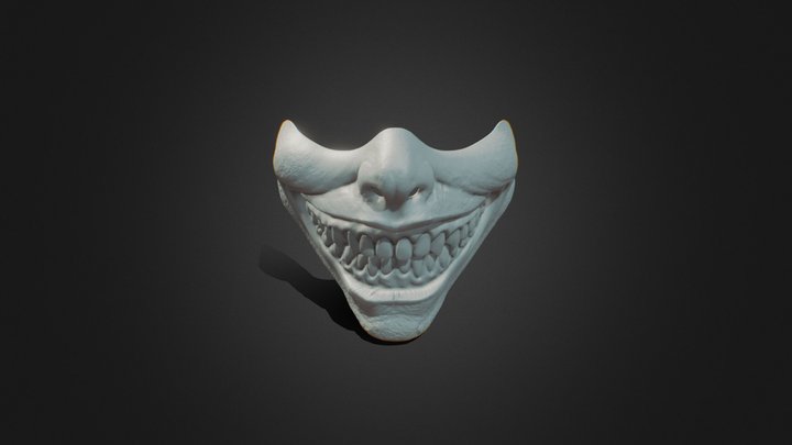 The Grin - Mask Cover 3D Model