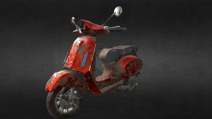 Vespa Primavera 50 3D Model