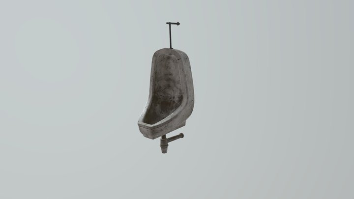 Dirty Urinal 3D Model