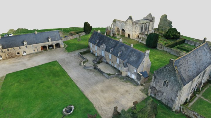 1 Abbaye de Longues - Présentation 3D Model