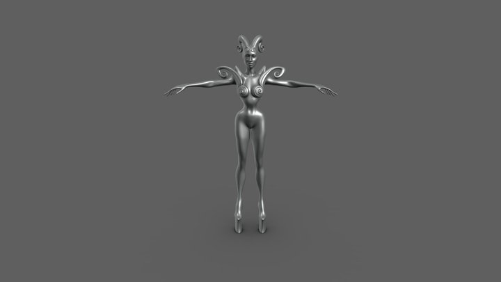 Ooze Statue 2_WIP 3D Model