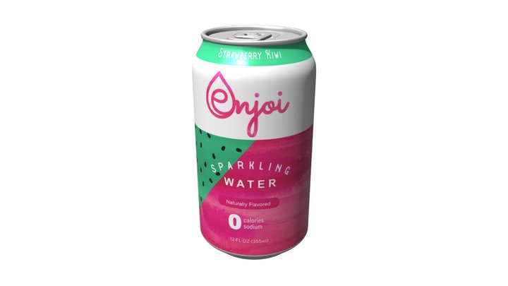 Sparkling Water Can 3D Model