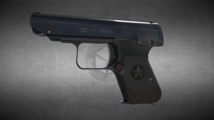 Type-77 Pistol 3D Model