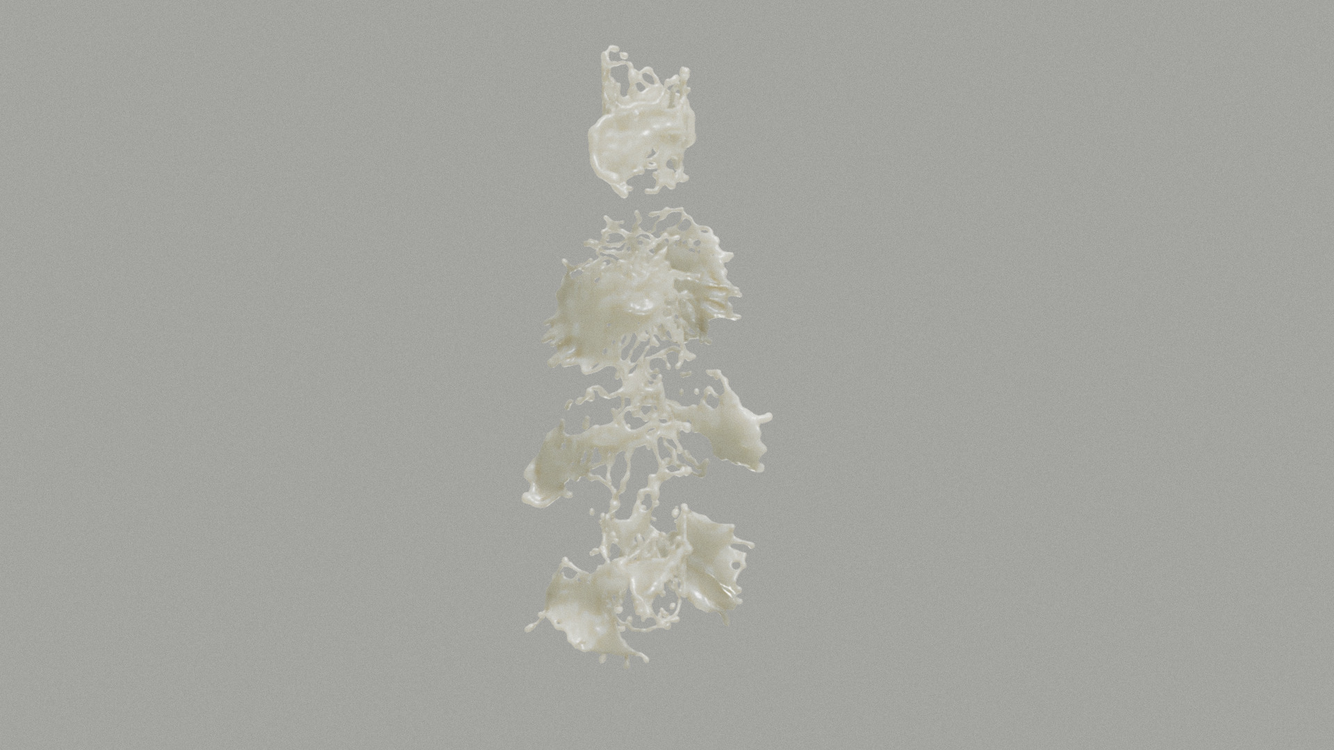 3D model Fluid Splash 11 bundle - This is a 3D model of the Fluid Splash 11 bundle. The 3D model is about a white and gold christmas tree.
