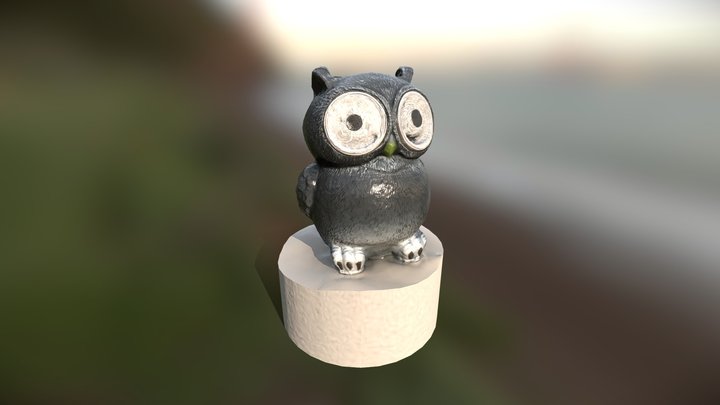 Owl light prop 3D Model