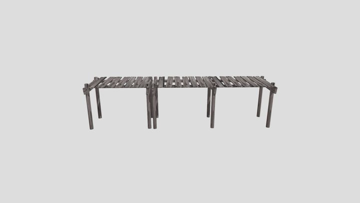 Wooden bridge_Collection 3D Model