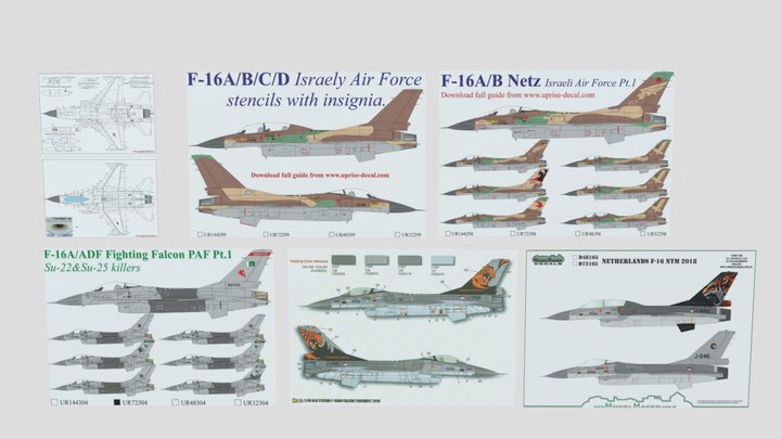 F-16 design templates.9 – Free 3D Model STL