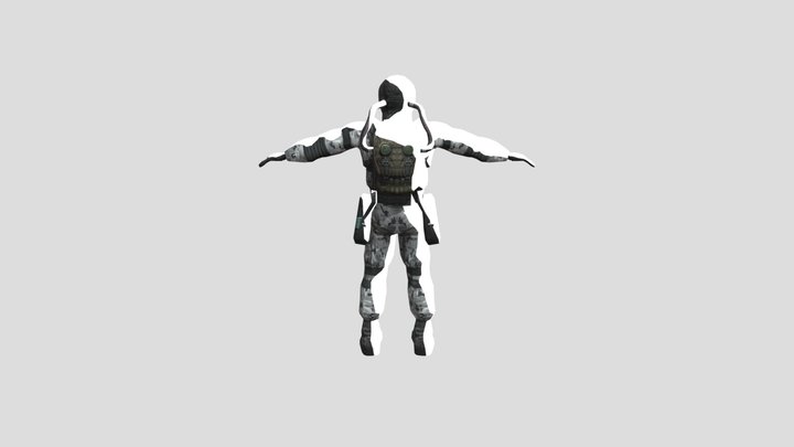 боец о-сознания из мода Stalker Global War – Free 3D Model STL