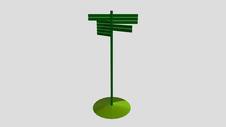 fingerpost-opsætning_brønderlev-kommune 3D Model