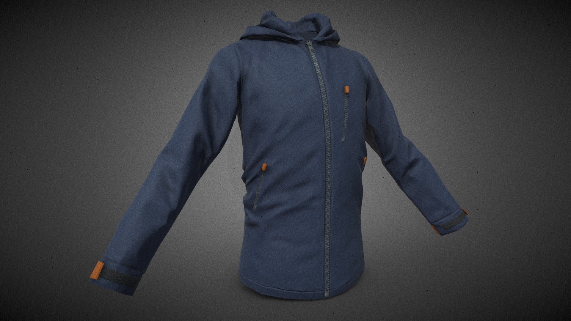 Blue Snowboard Hoodie Style 1 - Buy Royalty Free 3D model by CG StudioX ...