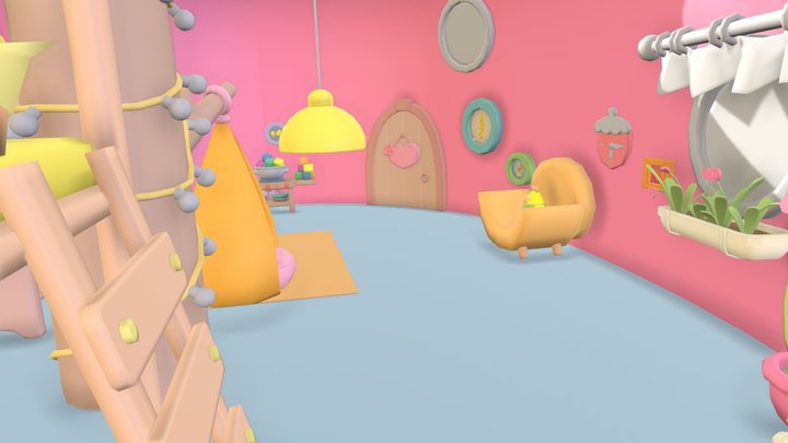 Ми-ми-мишки дом лисички – Kostenloses 3D-Modell STL