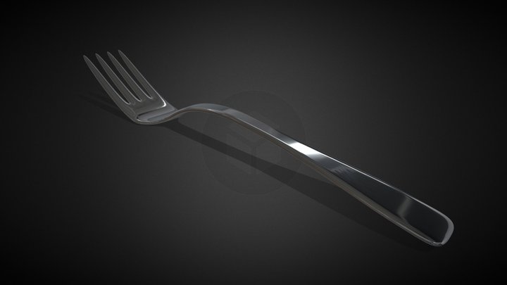 Fork high poly 3D Model