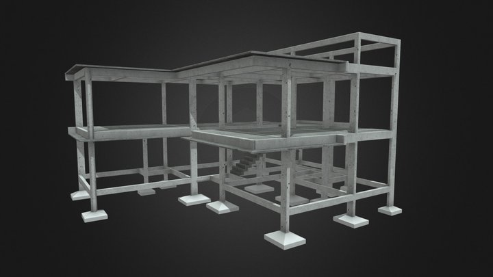 Projeto Estrutural Residencial 01 3D Model