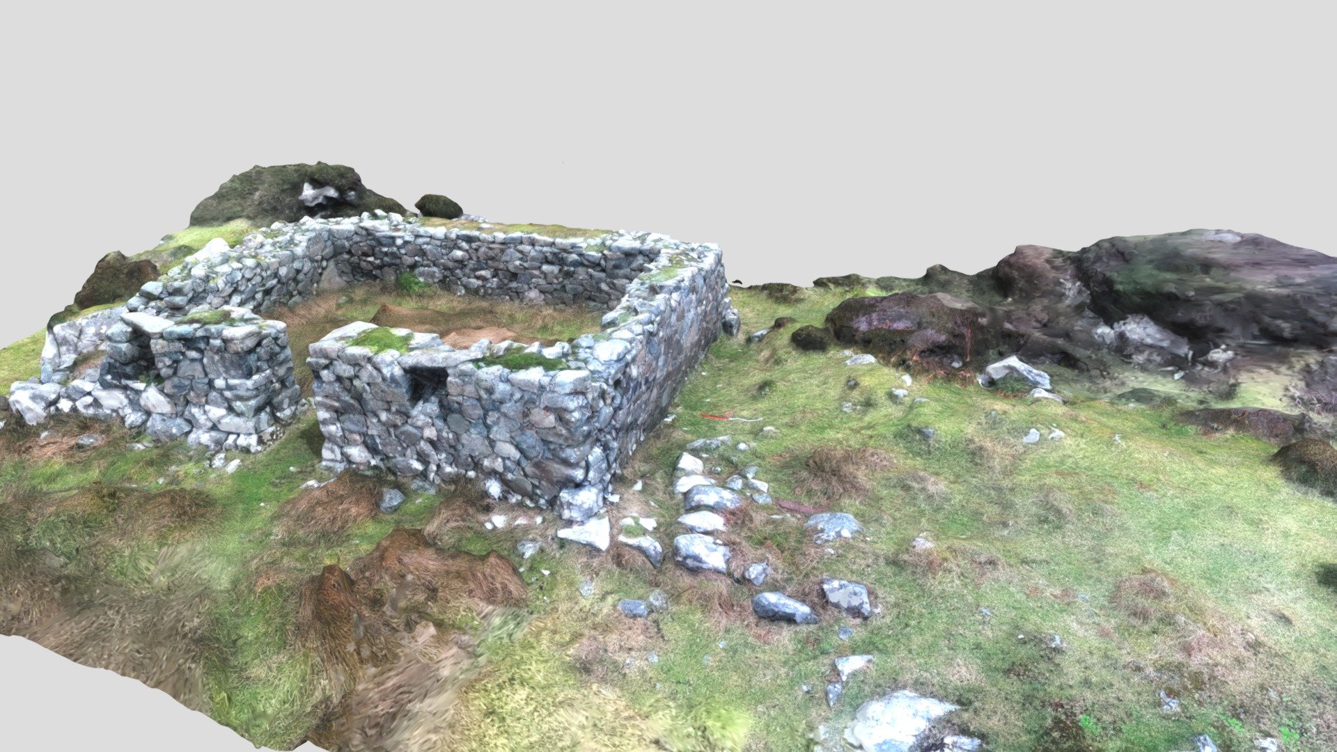 Bàgh a' Mhànaich ruin - 3D model by Smilemaker [98c7655] - Sketchfab