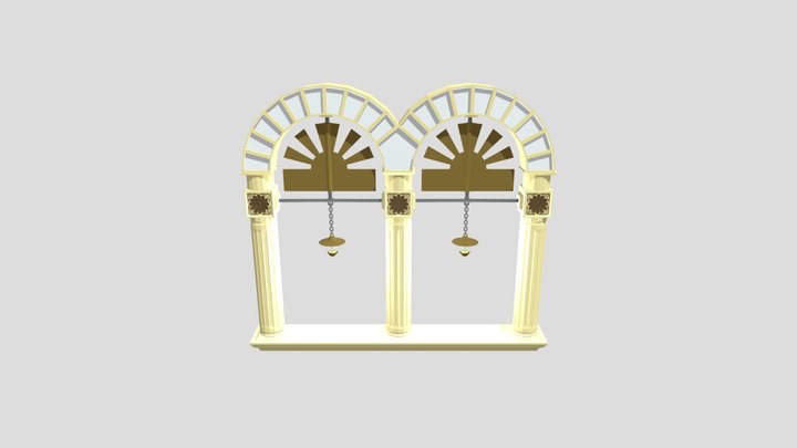 Old Style Window 3D Model