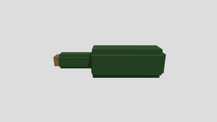 Glass bottle 3D Model