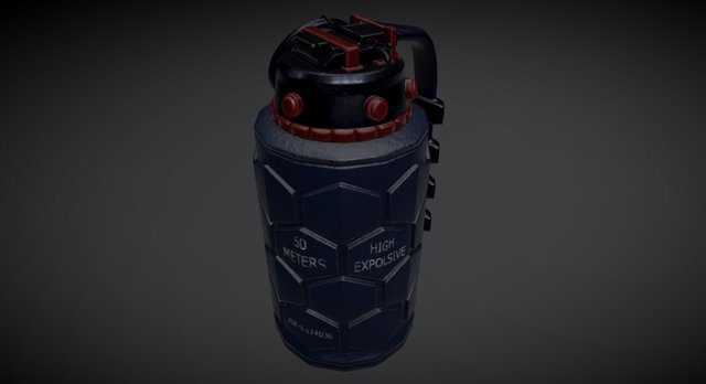 Concept Sci Fi Grenade 3D Model
