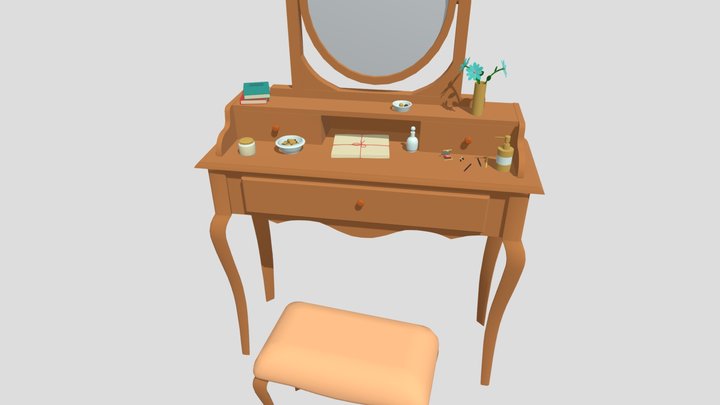 XYZ_HW_ Detailing_Dressing_table 3D Model