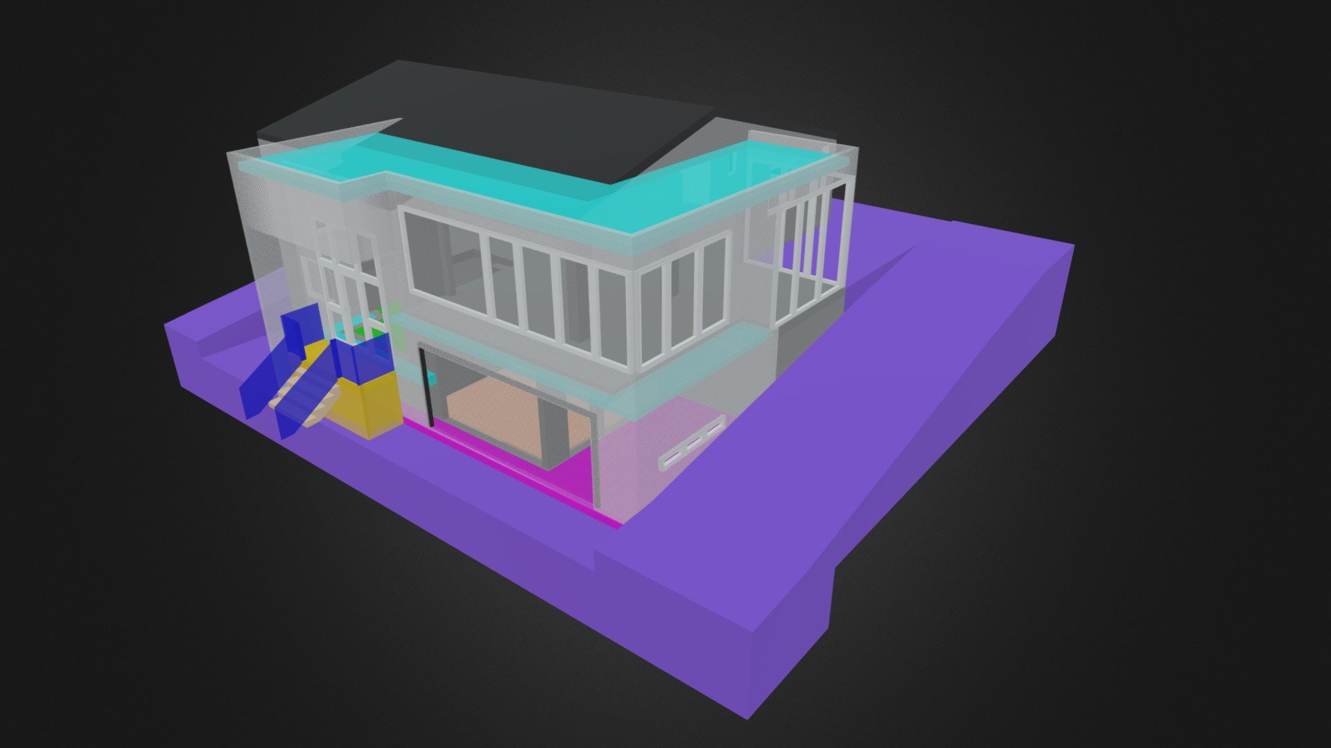 Timberframe extension whole model