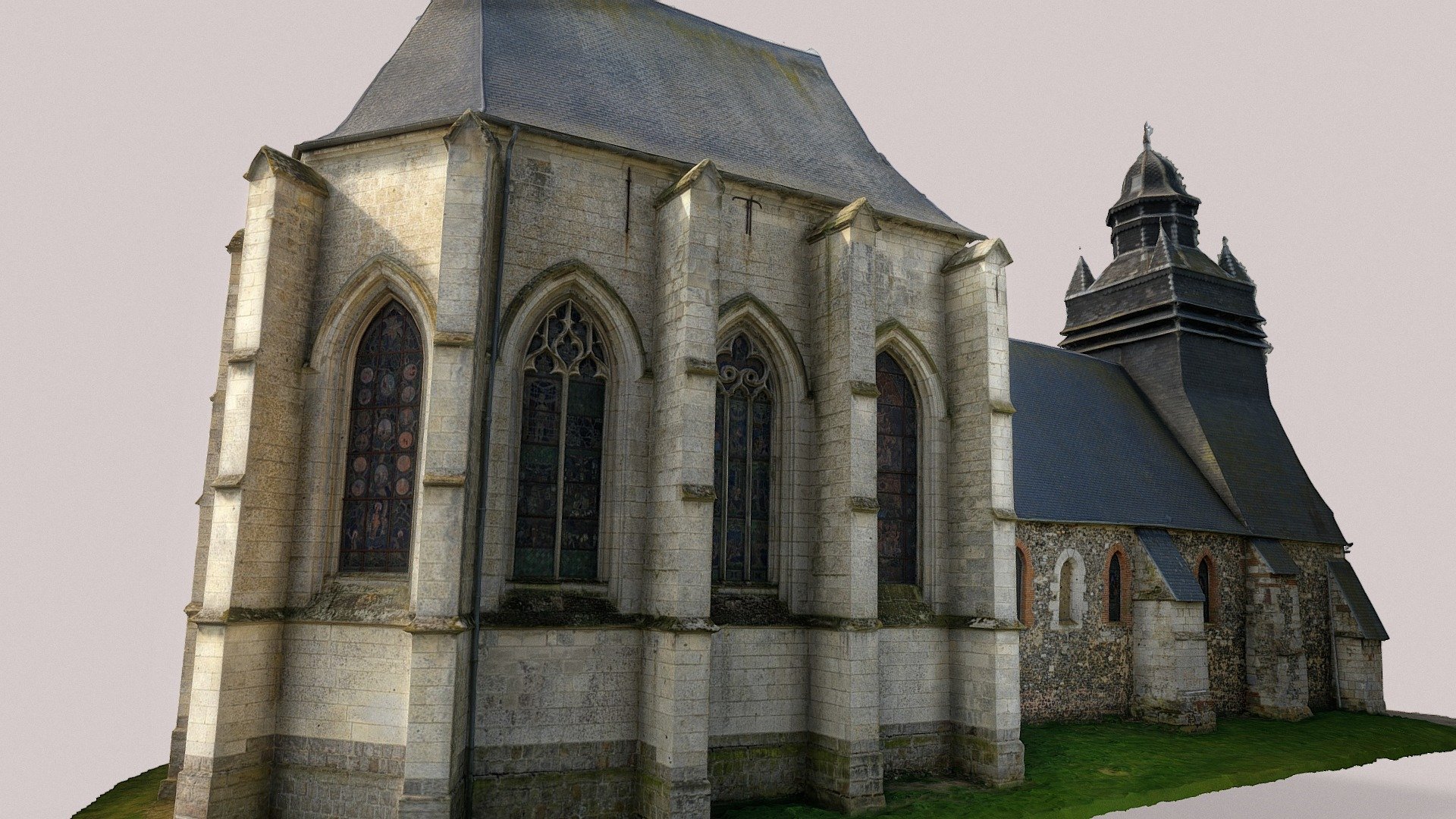 Eglise Notre Dame Le Hamel 3D model by Caroline Thibault Architecte C