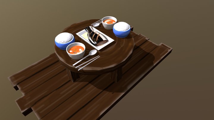 Korean Meal 3D Model