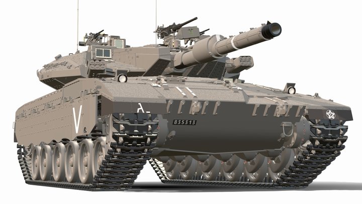 Merkava Mk.IIID (FBX) 3D Model