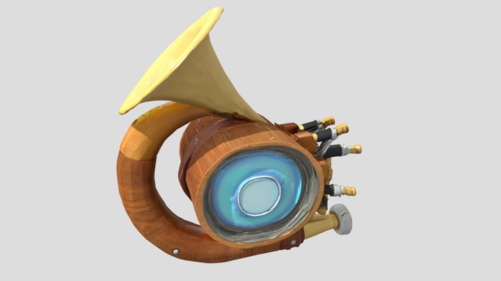 Stratosonic Horn - music – Kostenloses 3D-Modell STL