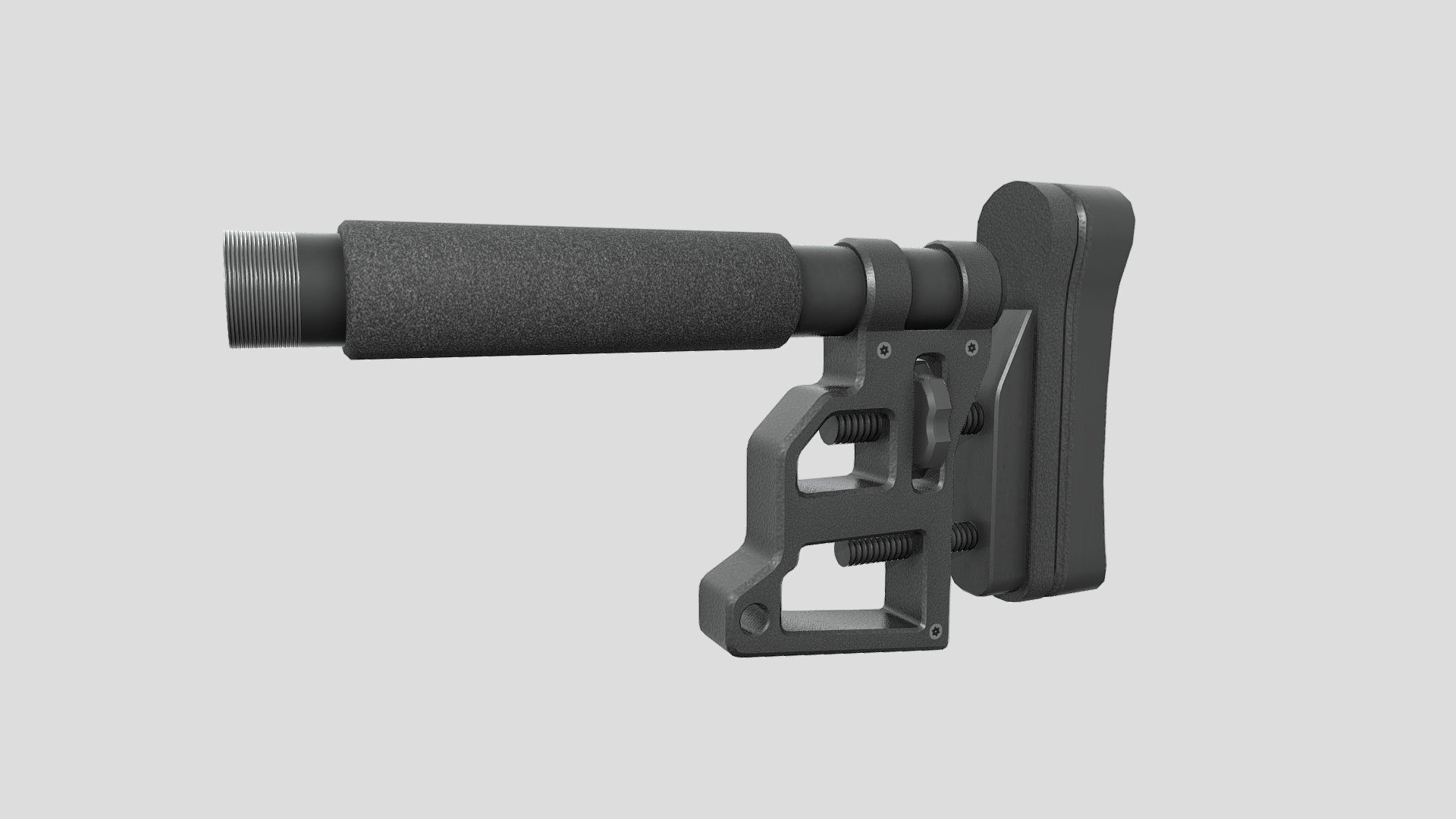 AR15 M4 M16 Sniper Rifle Stock Download Free 3D model by Socksthecat [98cda92] Sketchfab