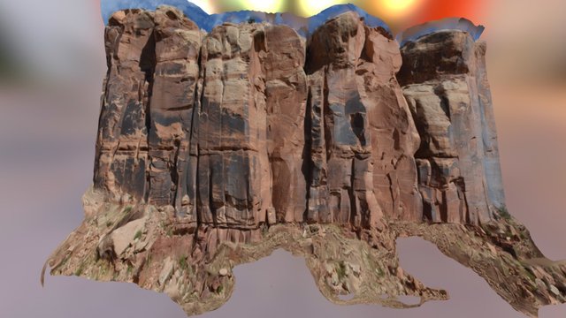 Shay Canyon Rock Climbing 3D Model