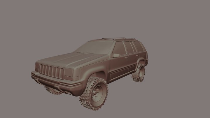 JEEP GRAND CHEROKEE ZJ 1993 - 3D model 3D Model