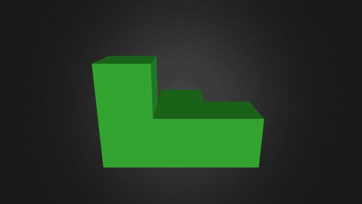 Green Puzzle Piece 3D Model