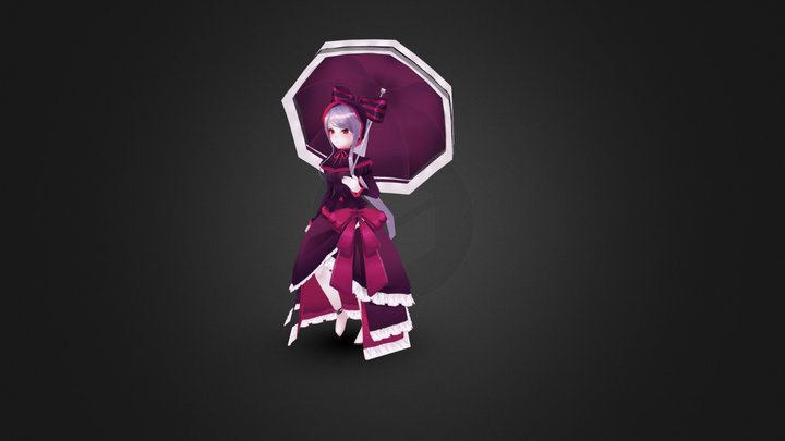 Overlord shalltear Animation 3D Model