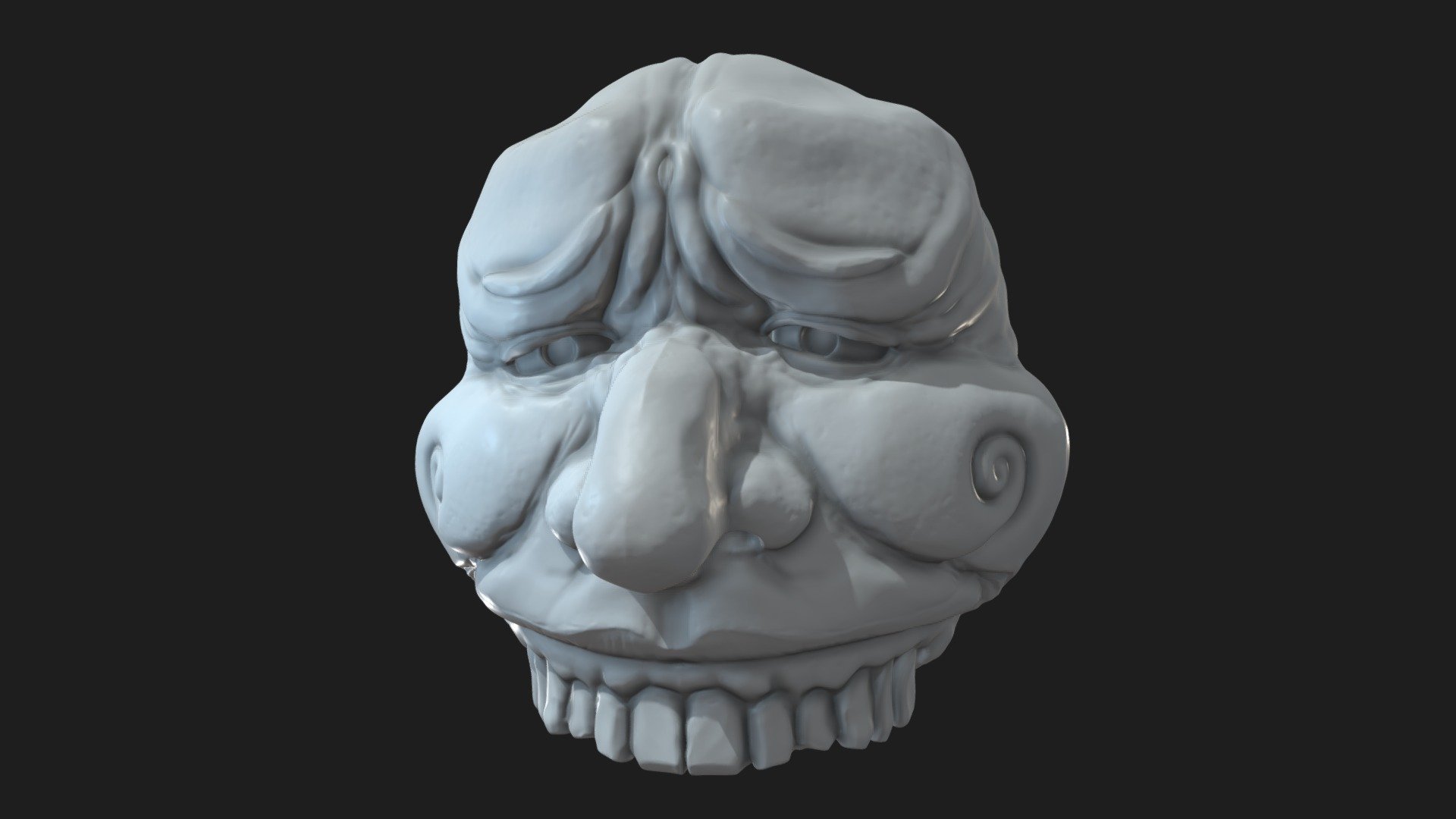 Mopey Head Sculpt — Sketchfab embed 3D viewer