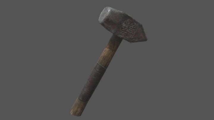 Old Hammer 3D Model