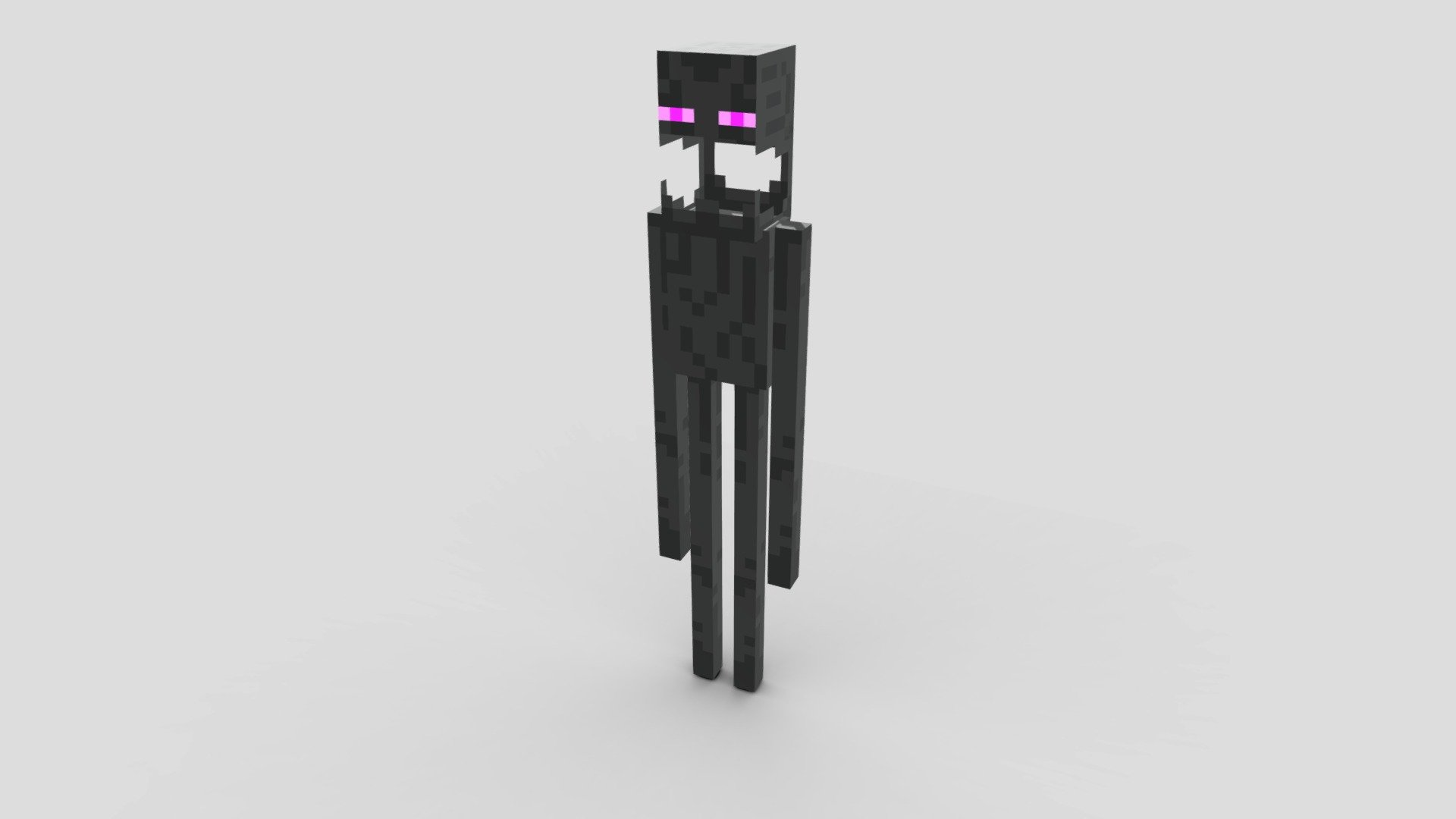 minecraft enderman mouth open face