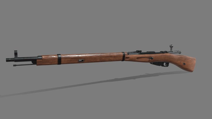 Mosin Rifle 3D Model
