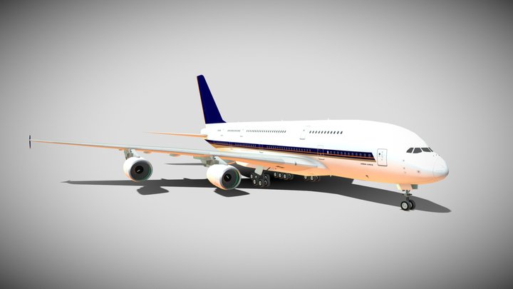 Airbus A380 3D Model