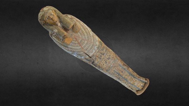 Sarcophagus Lid for Unknown Person 3D Model