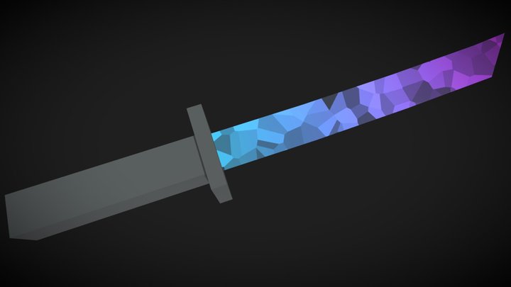 Fractured Katana 3D Model