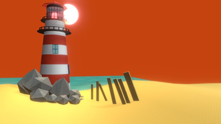 Faro - Lighthouse. 3D Model