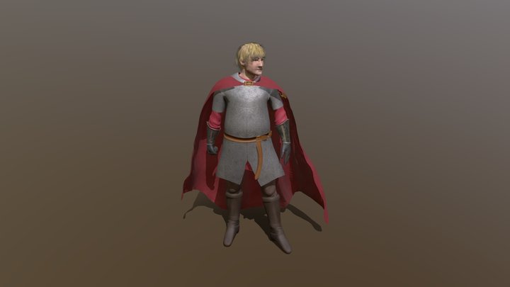 Arthur Pendragon 3D Model