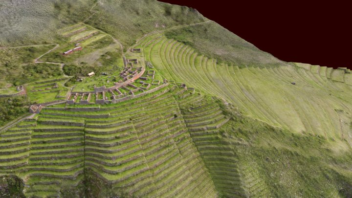 Inca complex at Písac 3D Model