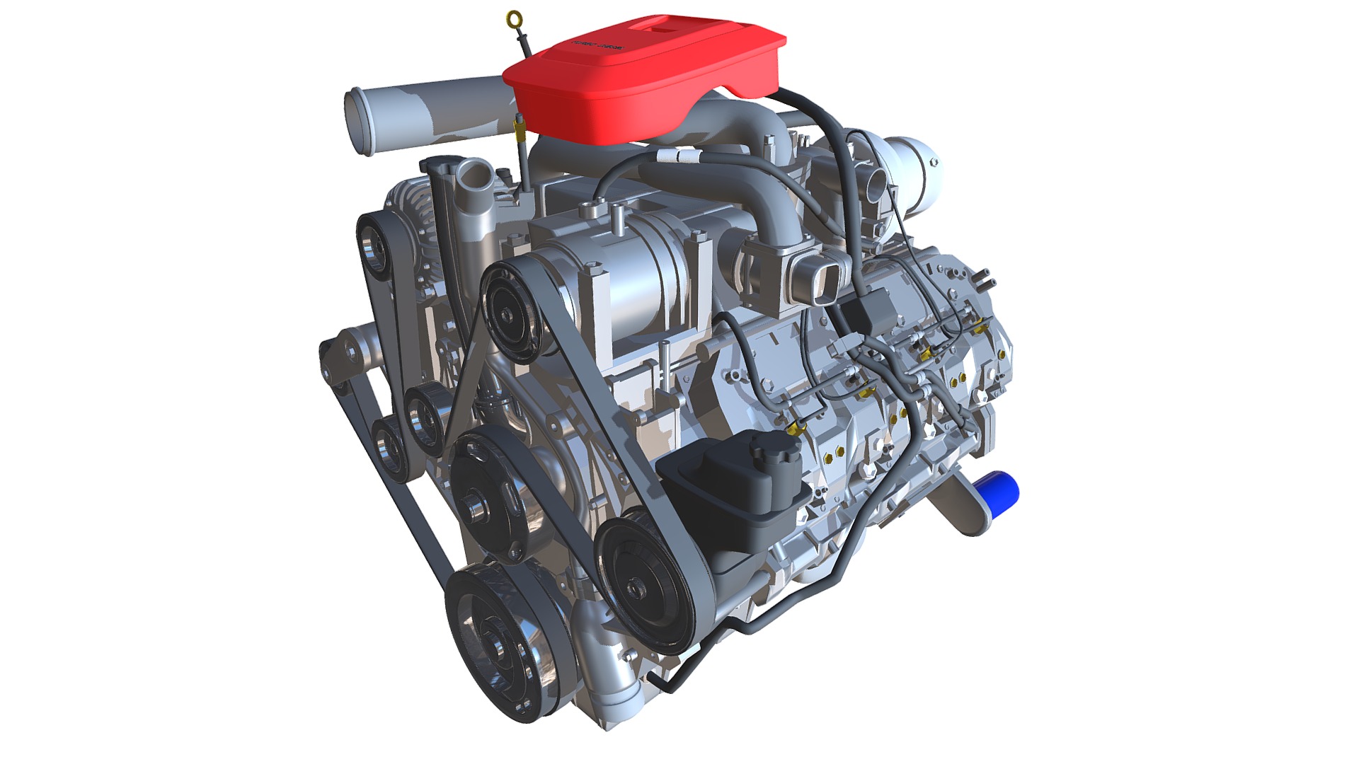 3D model Car Engine - This is a 3D model of the Car Engine. The 3D model is about a machine with a fan.