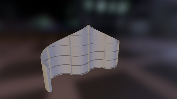 Exhibit Wall 3D Model
