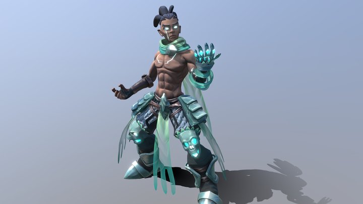 reskin radiant and tooth wu concept art 3D Model